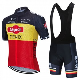 Set Kurzarmtrikot + Trägerhose 2020 Alpecin-Fenix N002